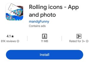 rolling icons